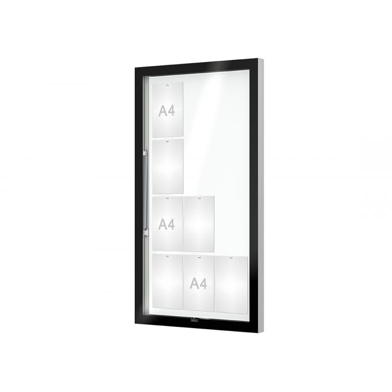 Vitrina  d'informació Edge amb gruix de 80 mm a paret